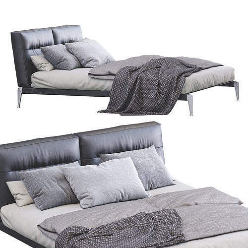 Adda Bed By Flexform 3D model 6