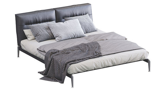 Adda Bed By Flexform 3D model 4
