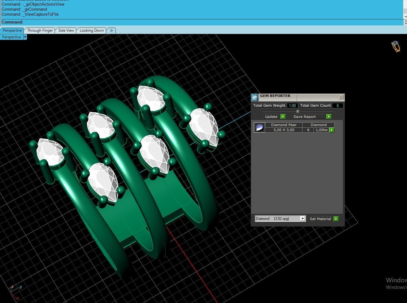 Woman Ring 01  3D print model_4