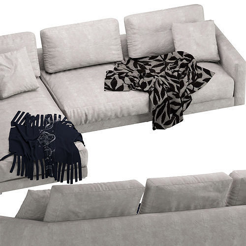 Linteloo Studio Chaise Lounge 3D model 5