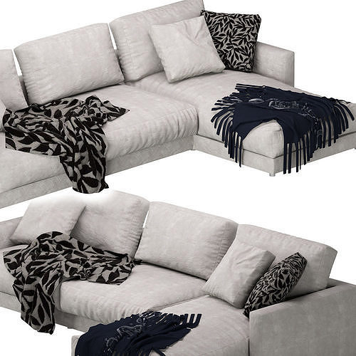 Linteloo Studio Chaise Lounge 3D model 4