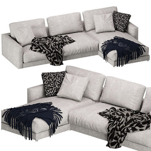 Linteloo Studio Chaise Lounge 3D model 2