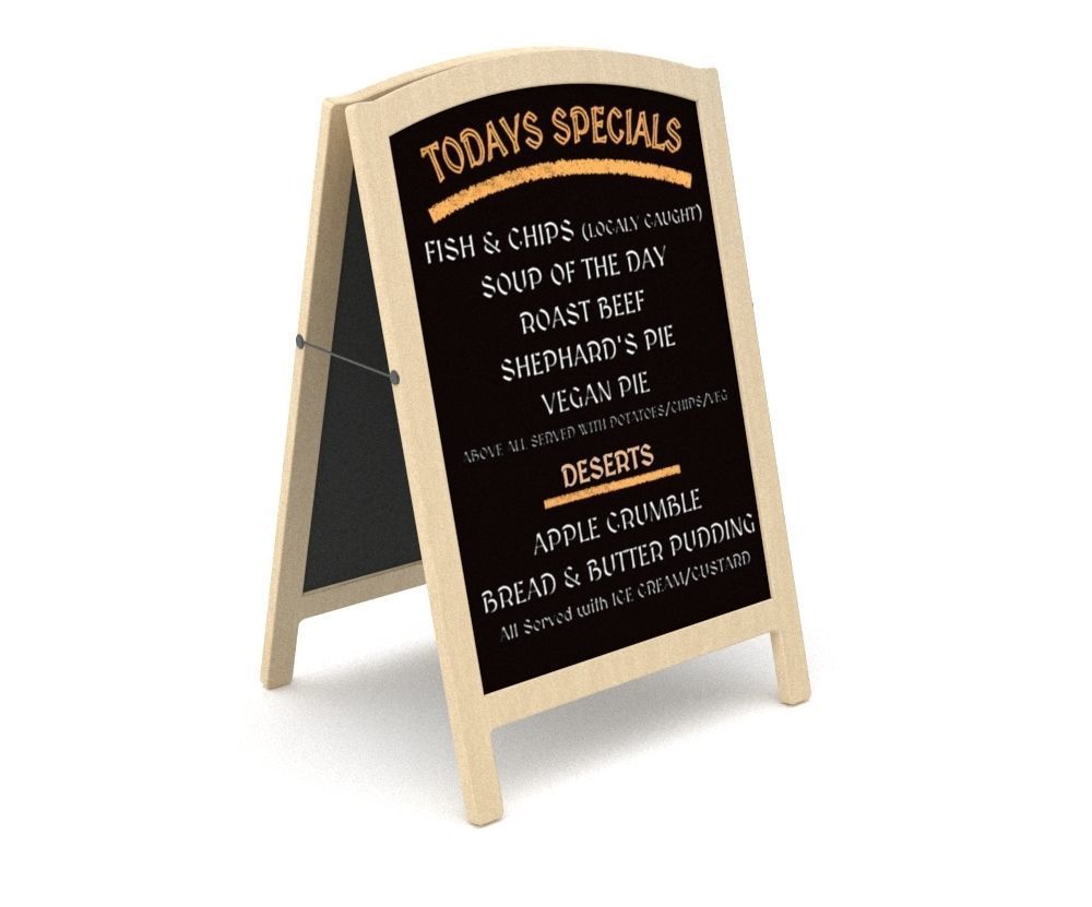 Pavement Board Free low-poly 3D model_6