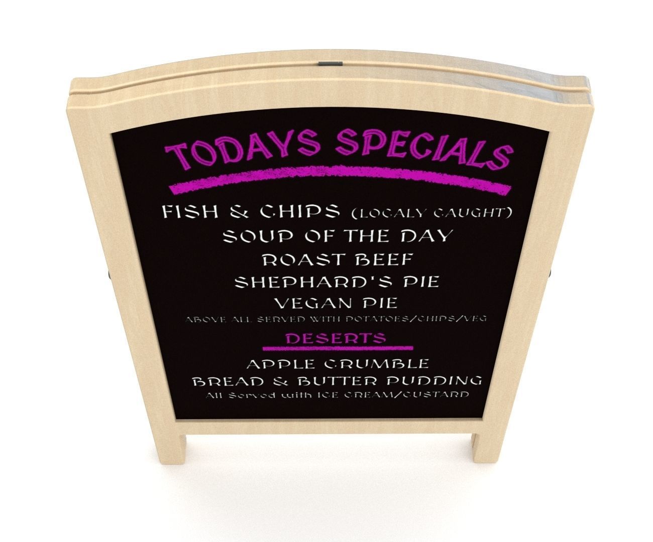 Pavement Board Free low-poly 3D model_10