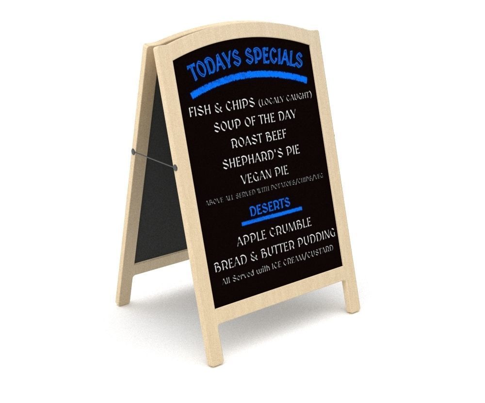 Pavement Board Free low-poly 3D model_4