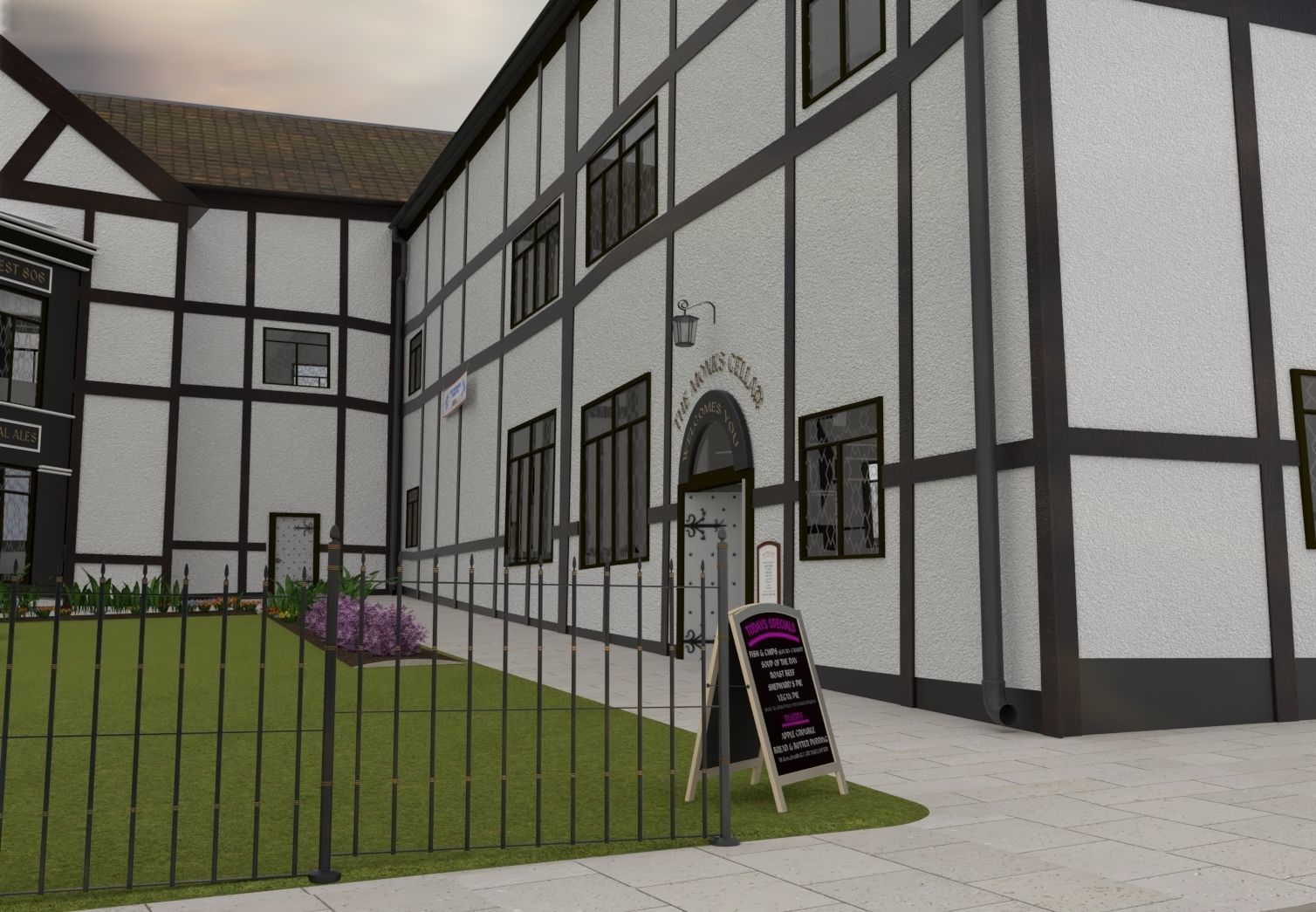 Pavement Board Free low-poly 3D model_13