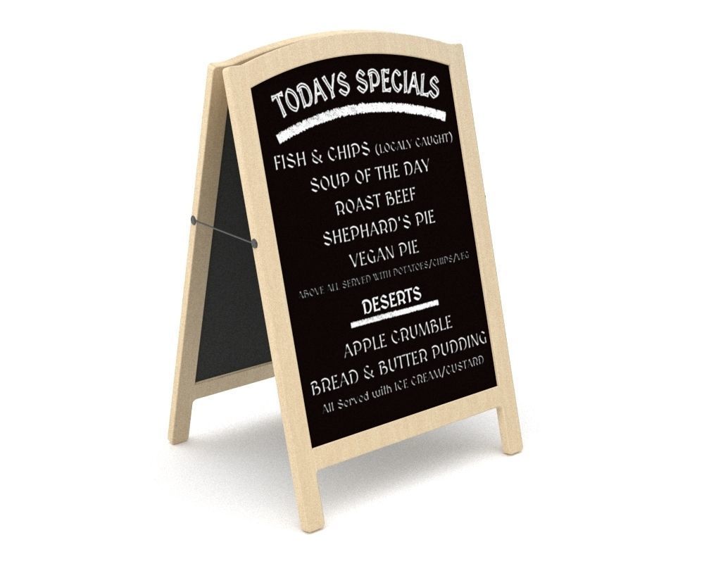 Pavement Board Free low-poly 3D model_3