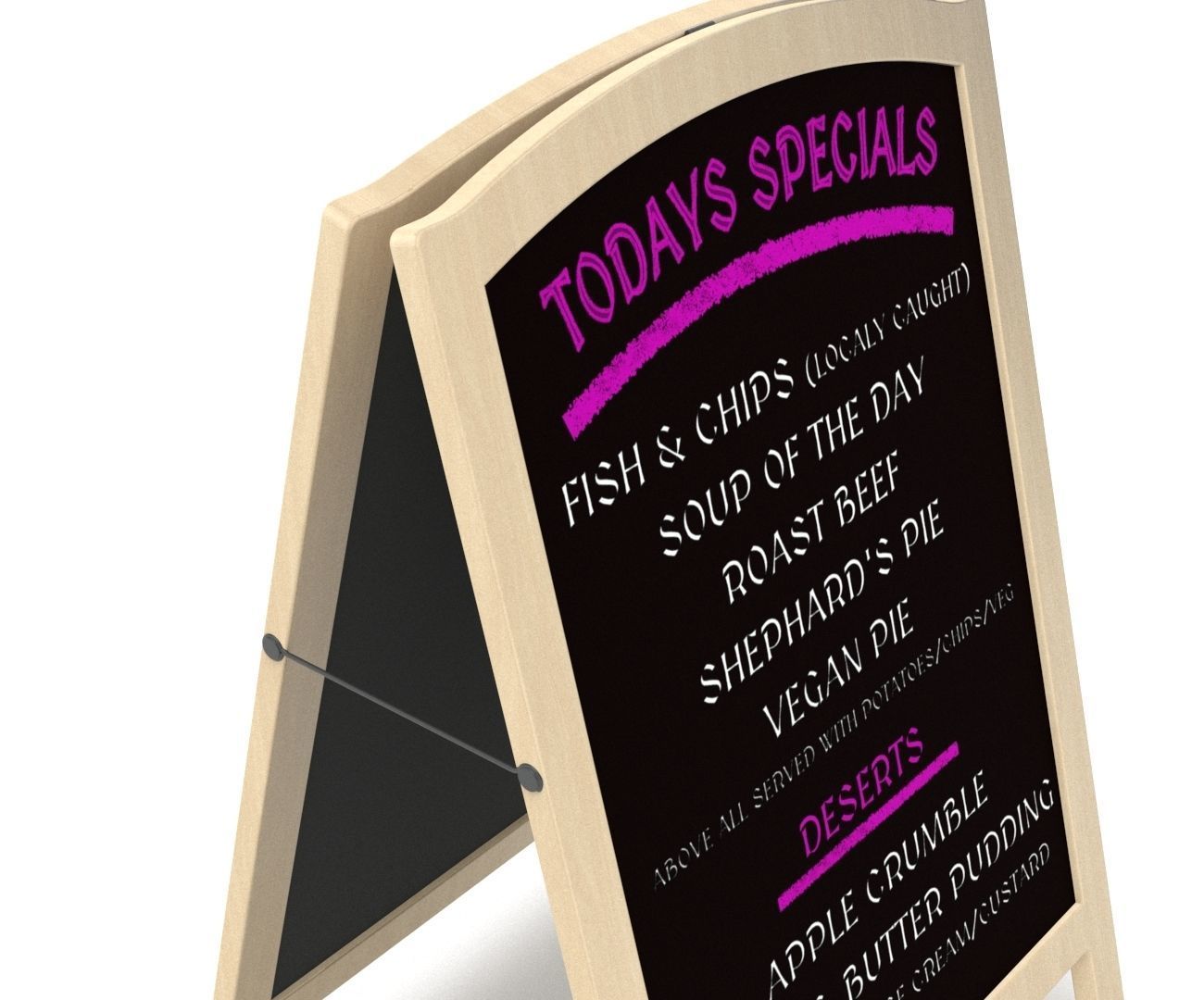 Pavement Board Free low-poly 3D model_2