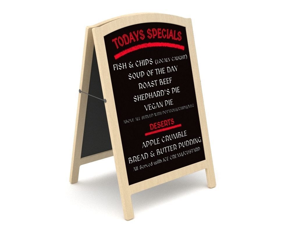 Pavement Board Free low-poly 3D model_5