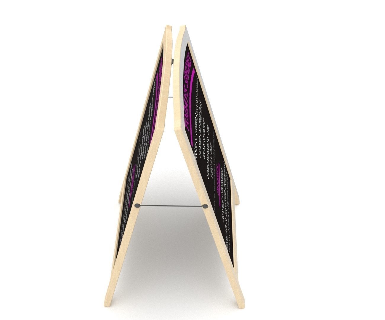 Pavement Board Free low-poly 3D model_9