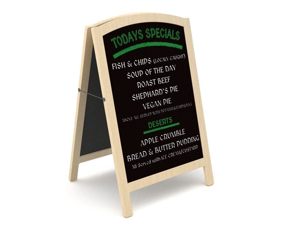 Pavement Board Free low-poly 3D model_7