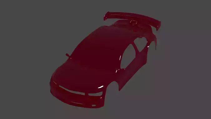 high poly car body 