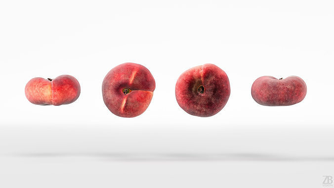 Peach 3D model 6
