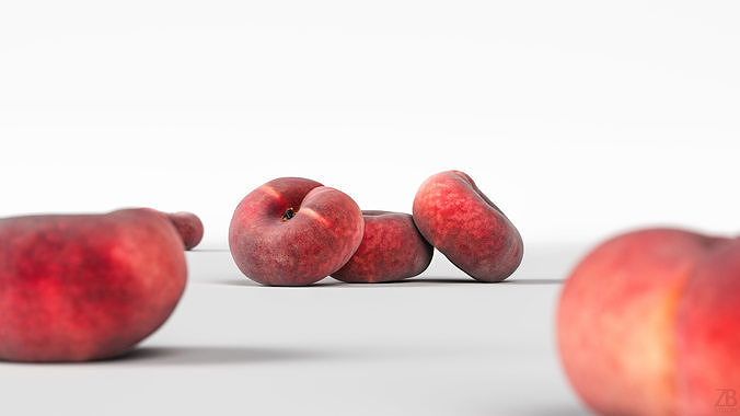 Peach 3D model 2