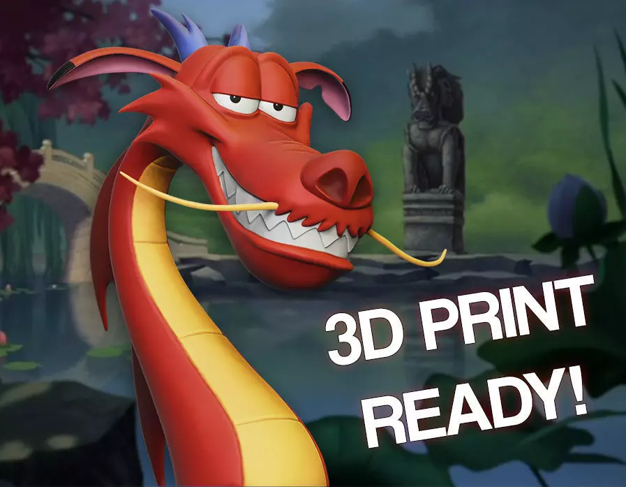 Mushu Bust 3D print model