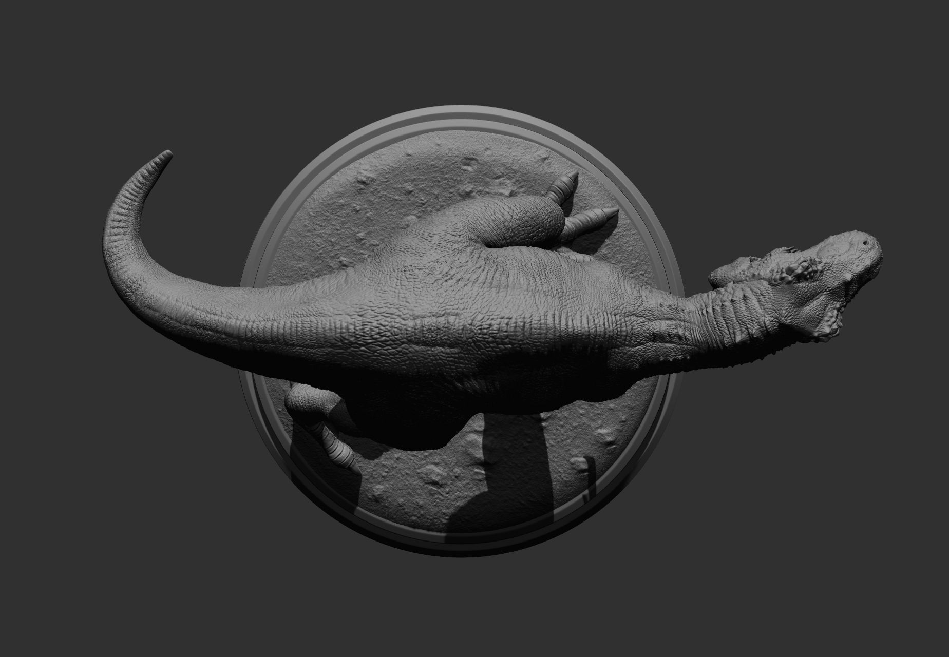 T-Rex t - rex statue 3D print model_22