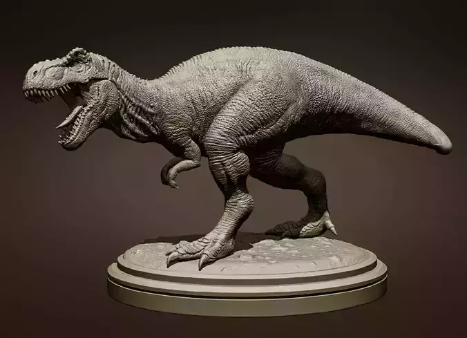 T-Rex t - rex statue 3D print model