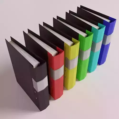 Fork binders  Low-poly 3D model