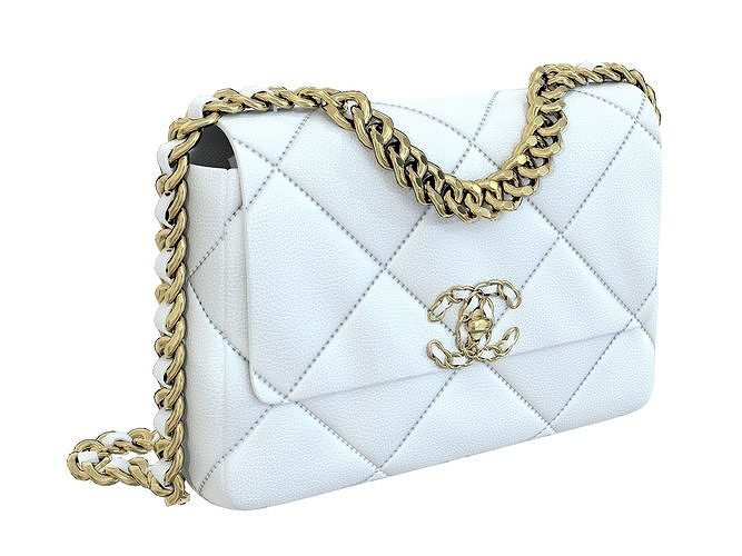 white chanel bag small