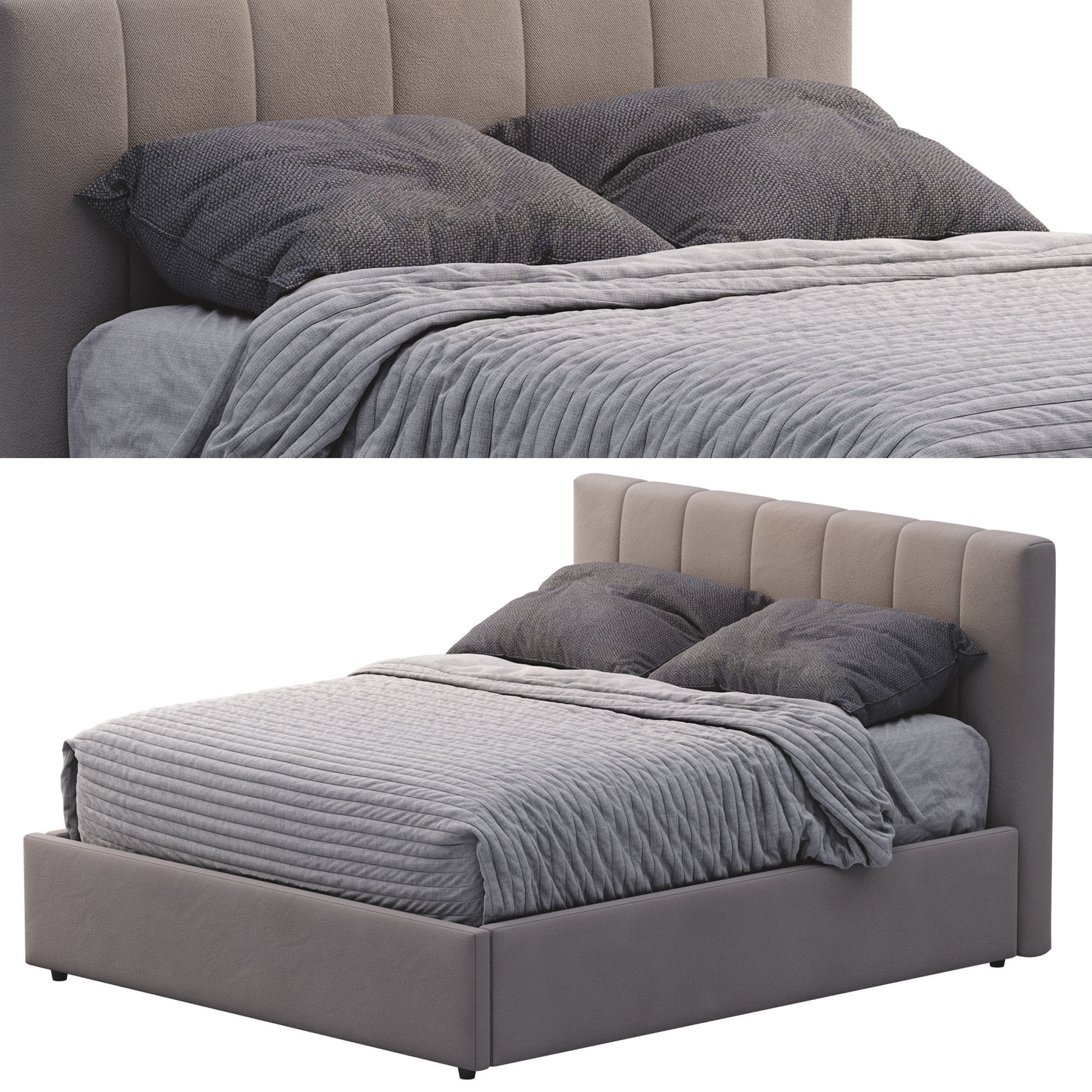 Emmett Low Profile Bed 3D model_13