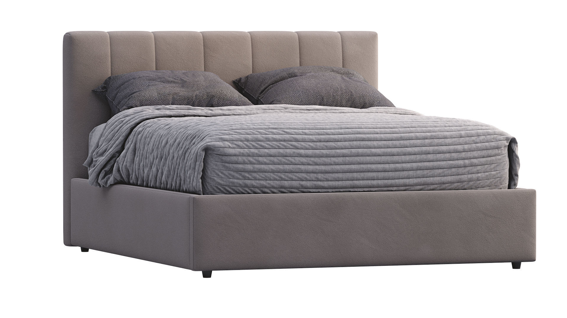 Emmett Low Profile Bed 3D model_17