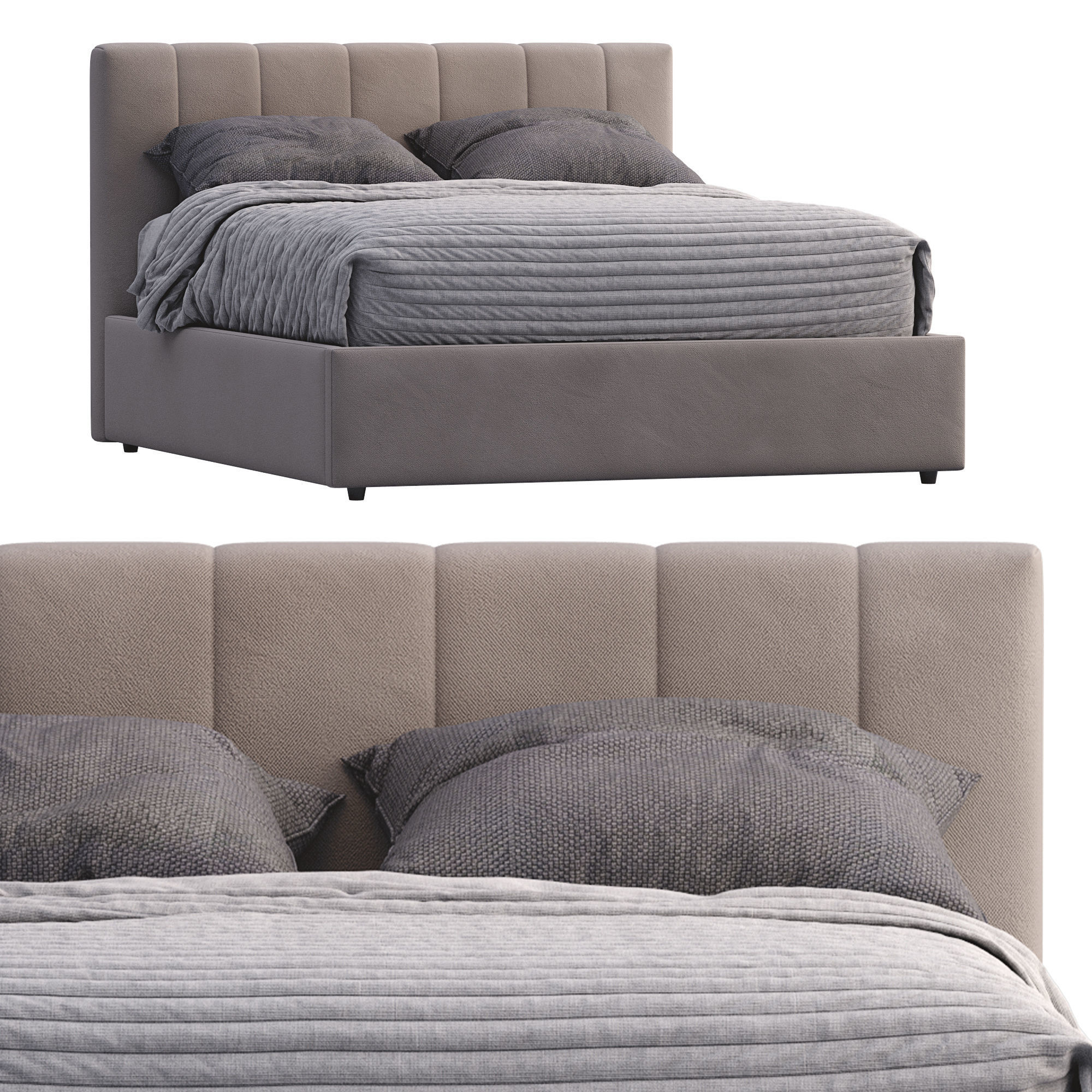 Emmett Low Profile Bed 3D model_16