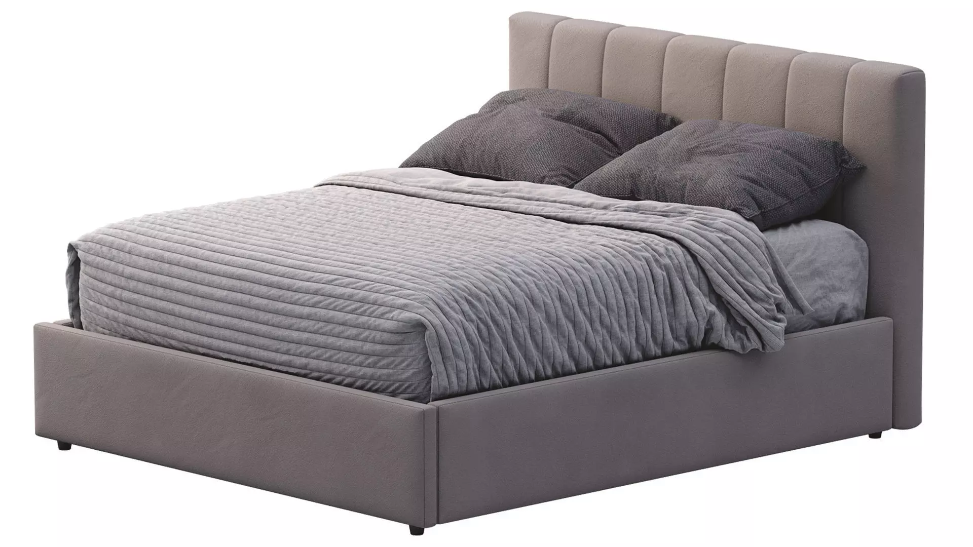 Emmett Low Profile Bed 3D model_0