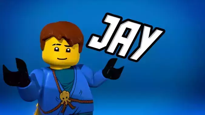 Jay The Blue Ninja Ninjago 3D model