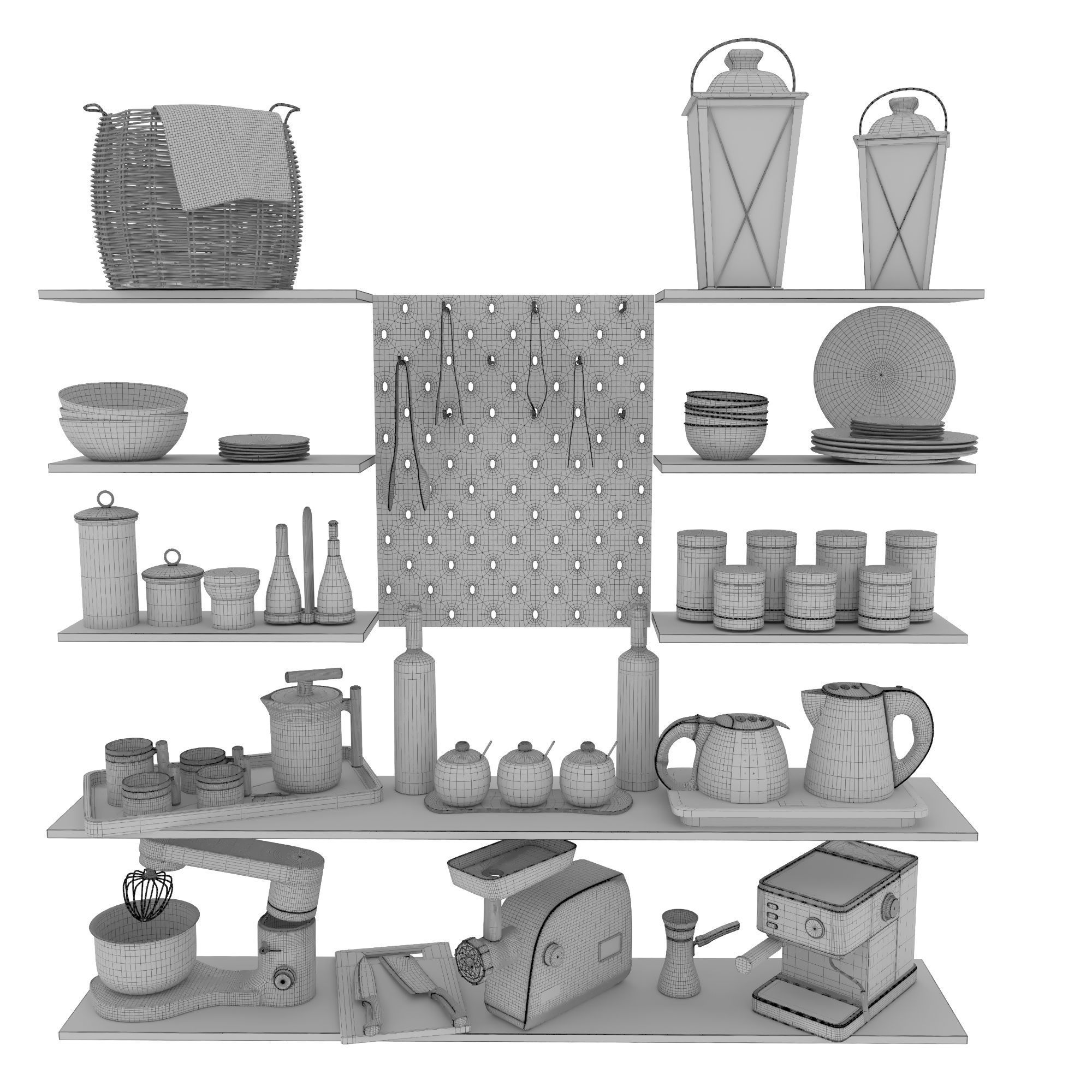 kitchen ware 2 3D model_6