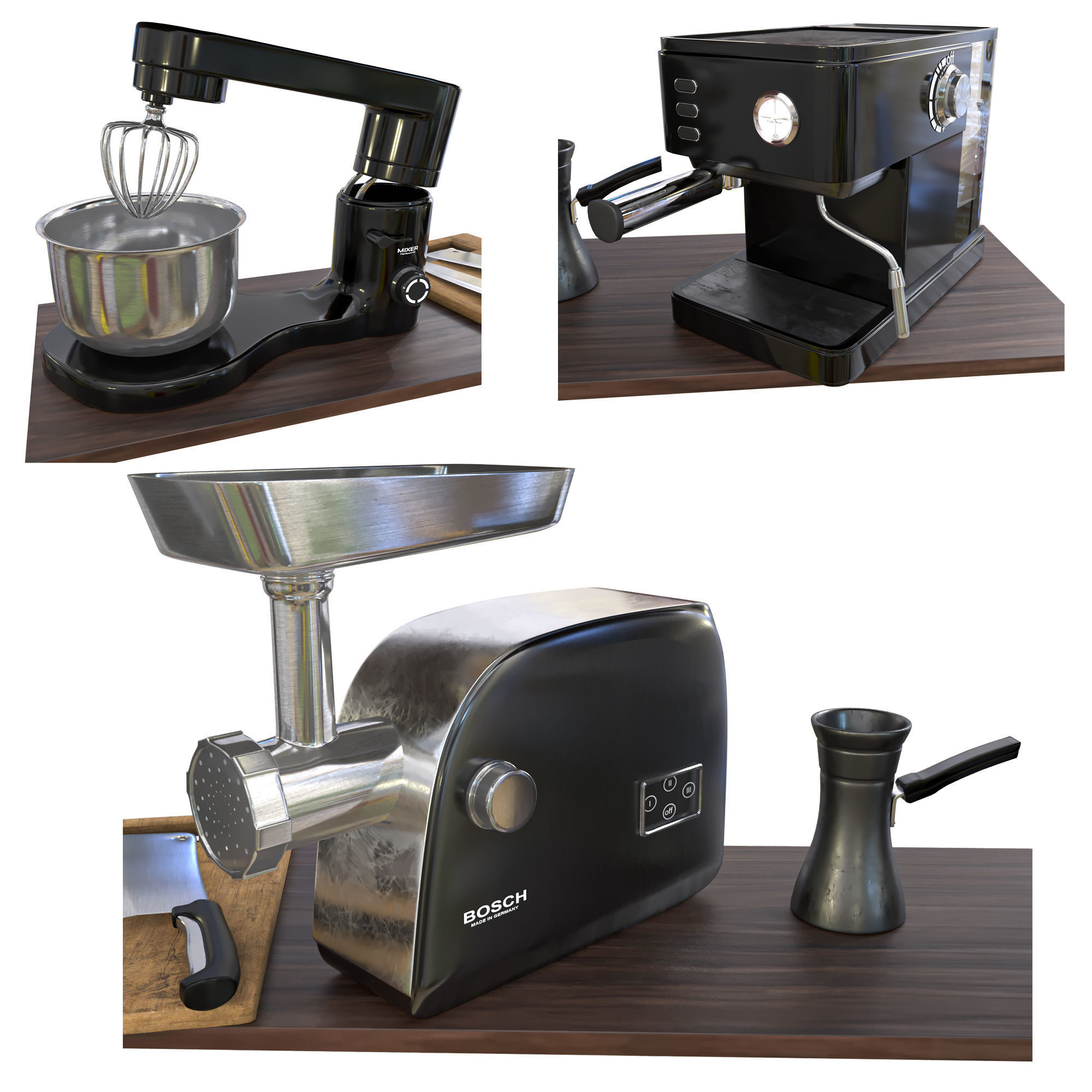 kitchen ware 2 3D model_4