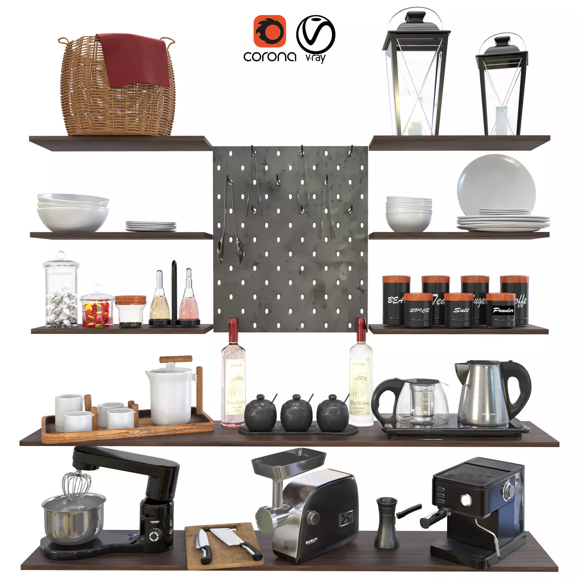 kitchen ware 2 3D model_0