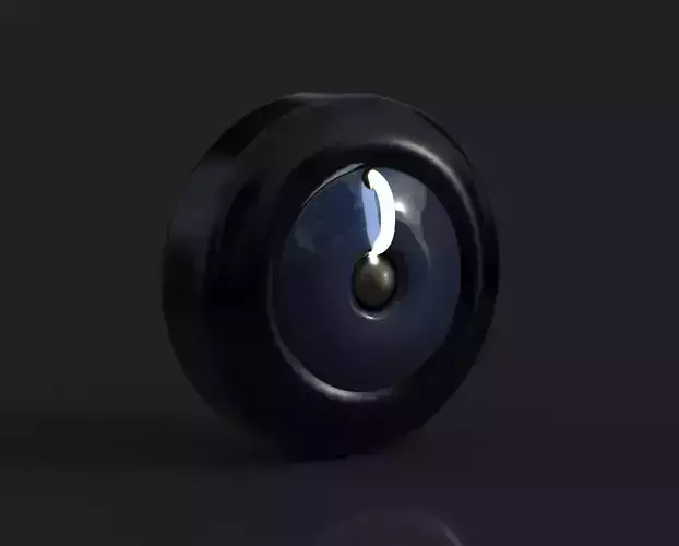 Futuristic Neon Tire 3D model