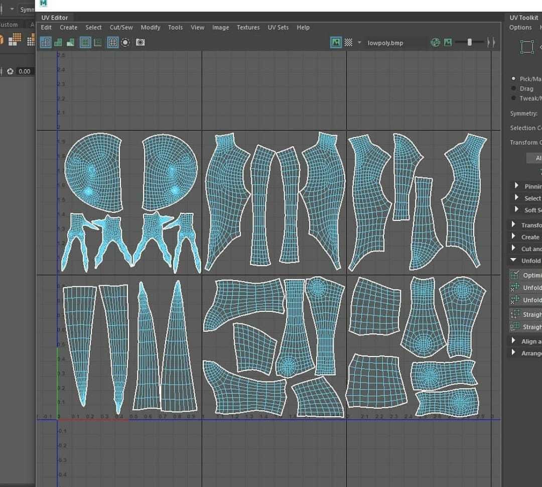 Creature Game Ready alien with long legs Low-poly 3D model_11