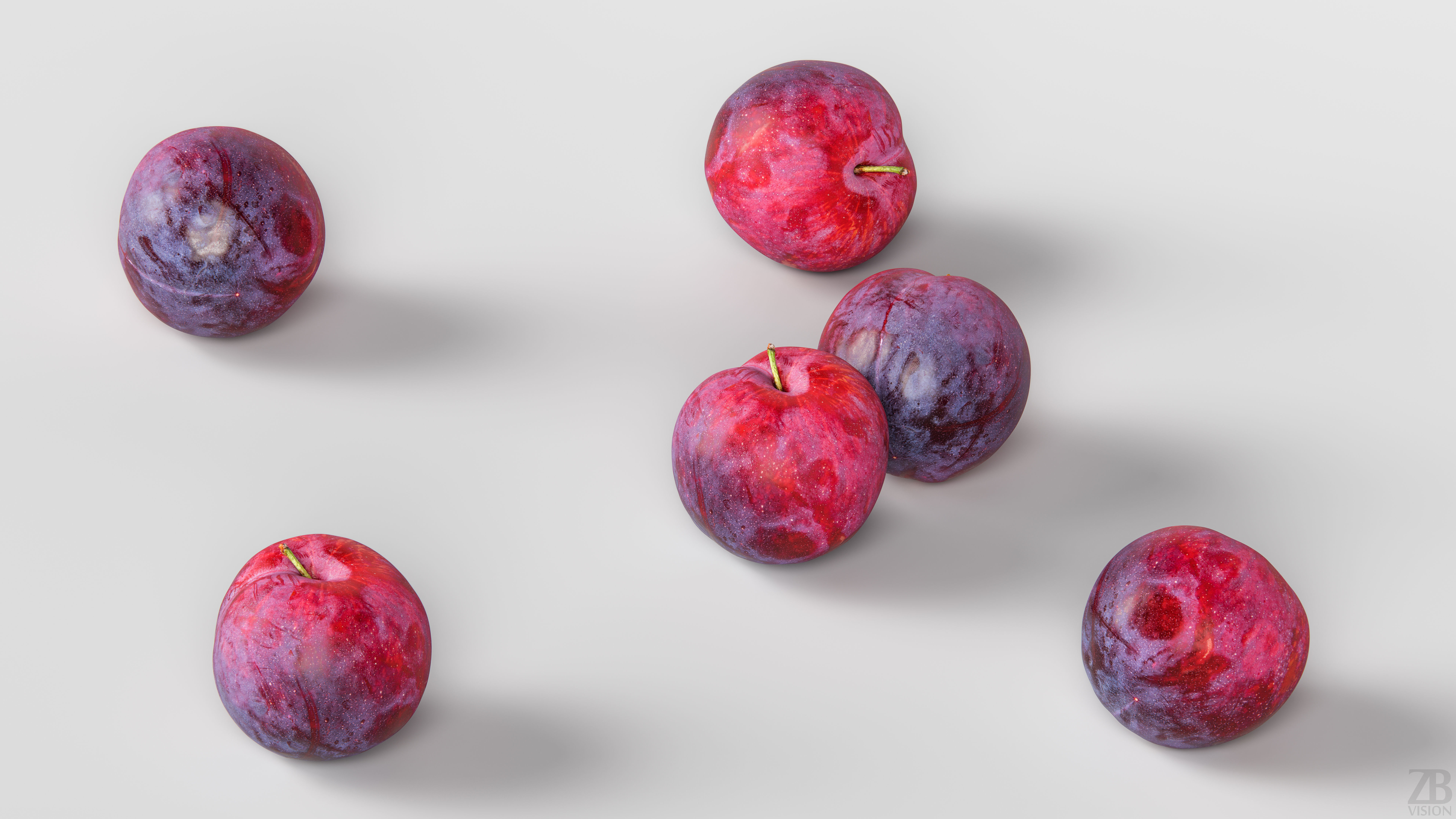 Plum  3D model_2