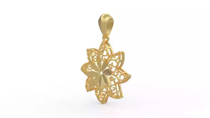 Ultra Vision Starfish Flower Women Pendant