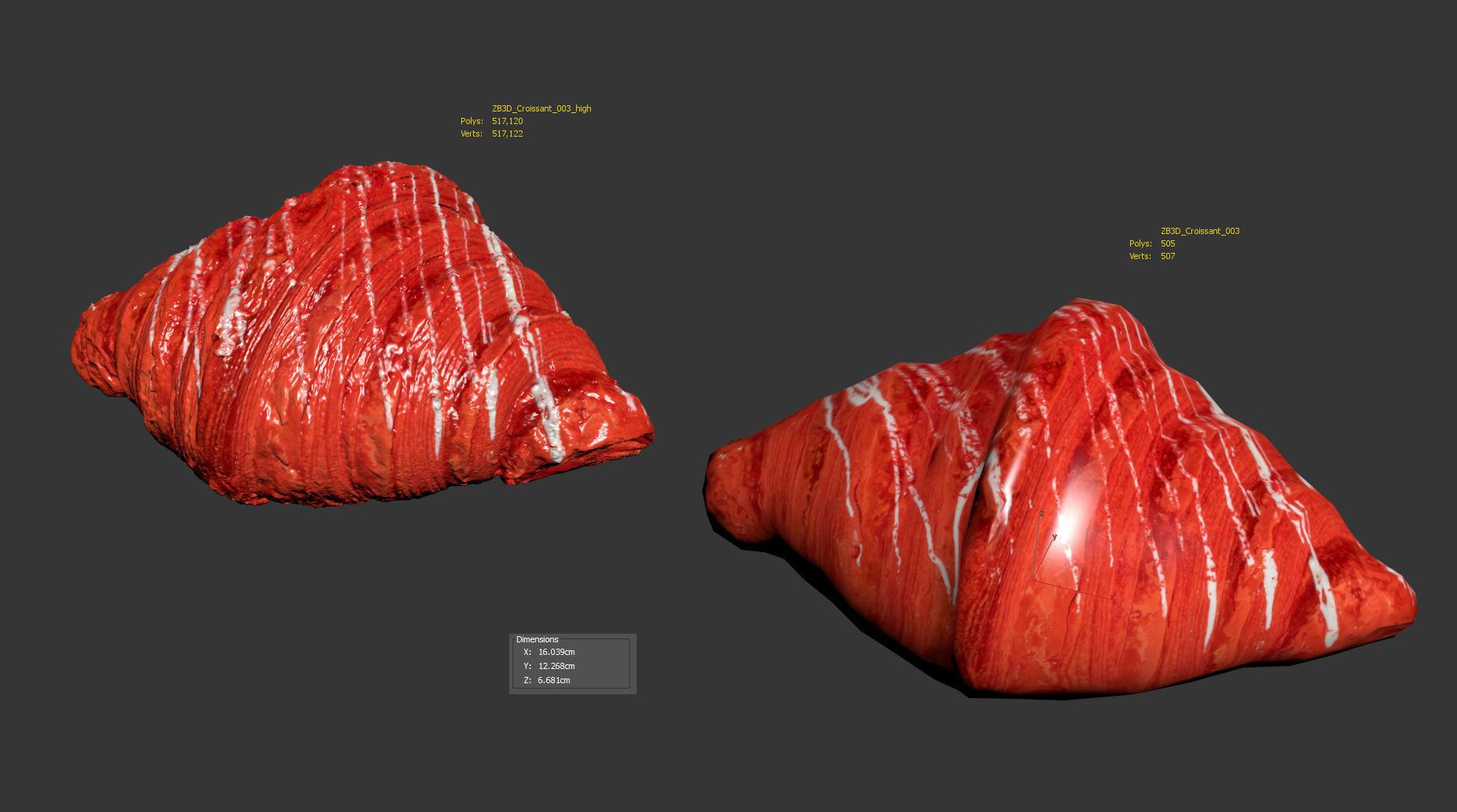 Croissant 3D model_9