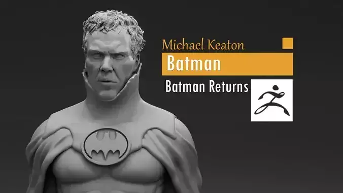 Michael Keaton - Batman - Batman Returns 3D print model