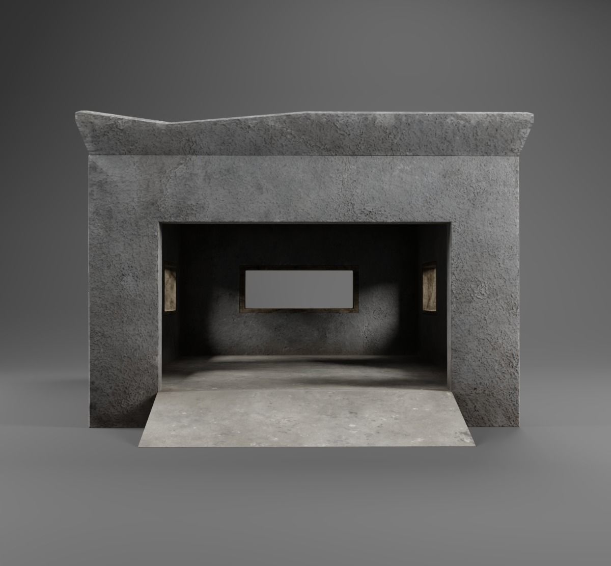 Garage asset Low-poly 3D model_2