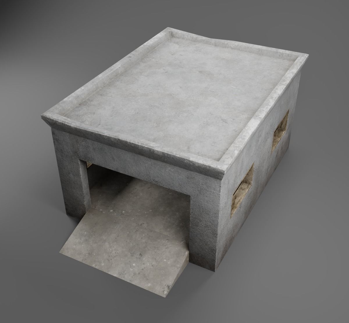 Garage asset Low-poly 3D model_6