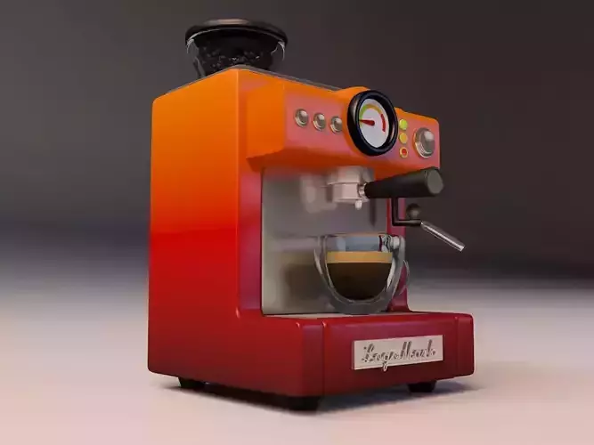 Cartoon Espresso Machine