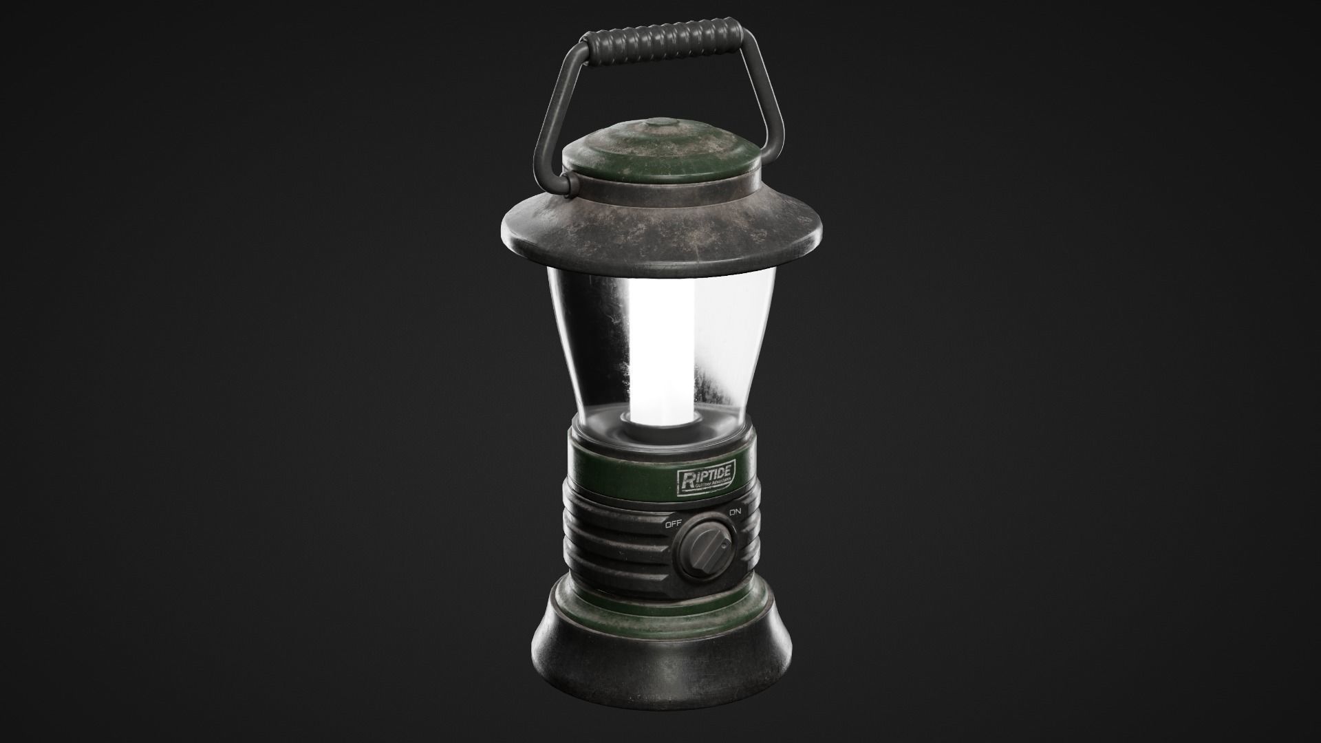 Lantern Low-poly 3D model_1