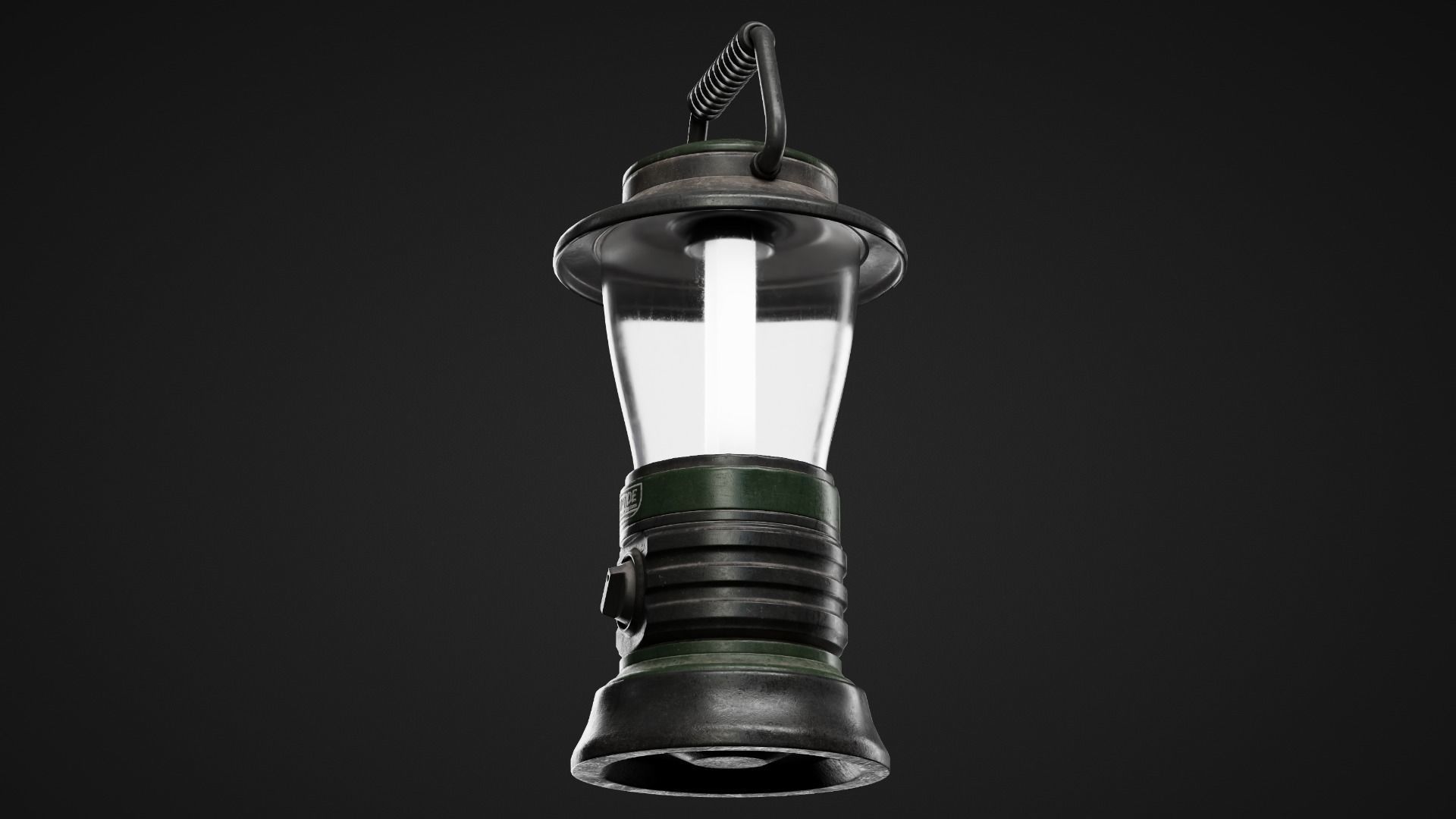 Lantern Low-poly 3D model_3