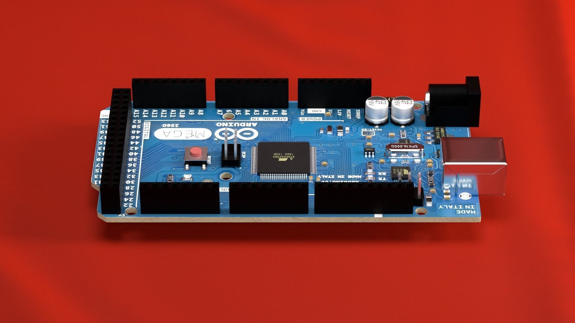 Arduino Mega 2560 3D model_5