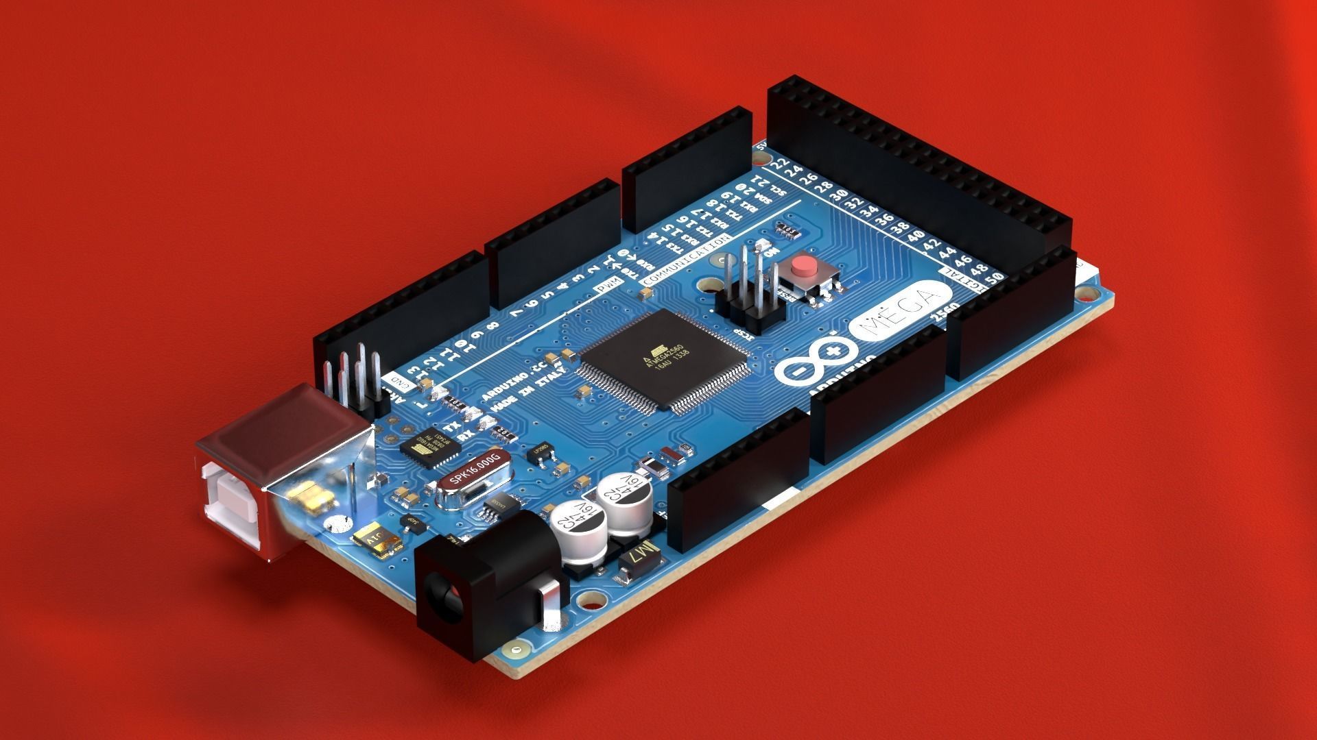Arduino Mega 2560 3D model_10