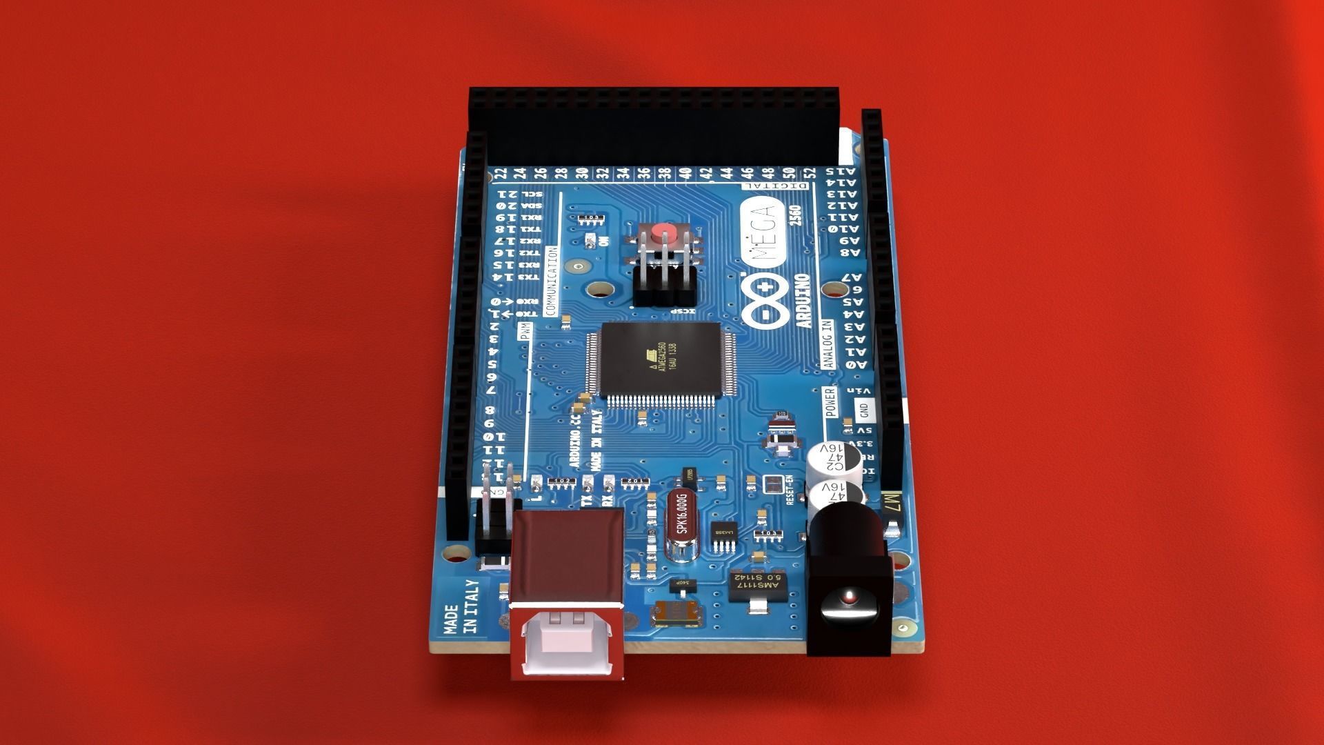 Arduino Mega 2560 3D model_3