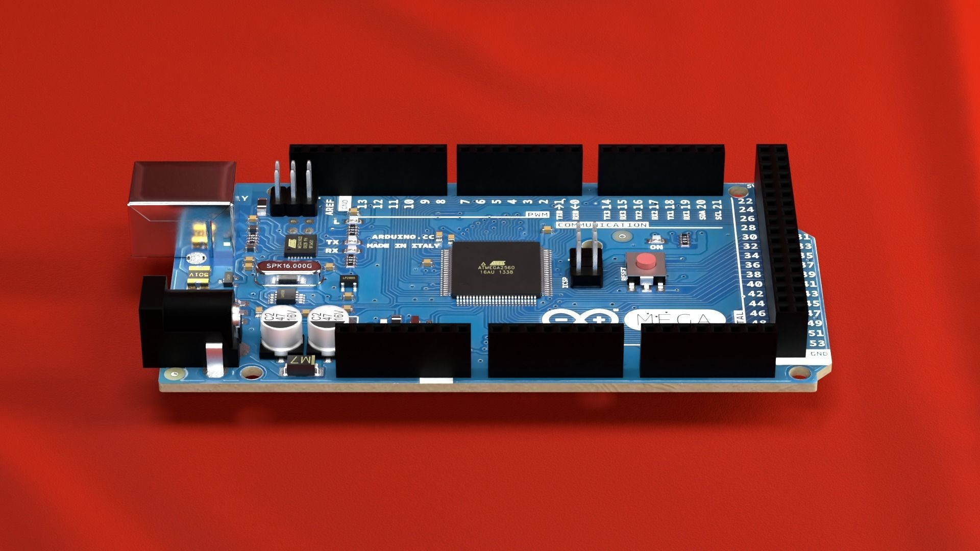 Arduino Mega 2560 3D model_9