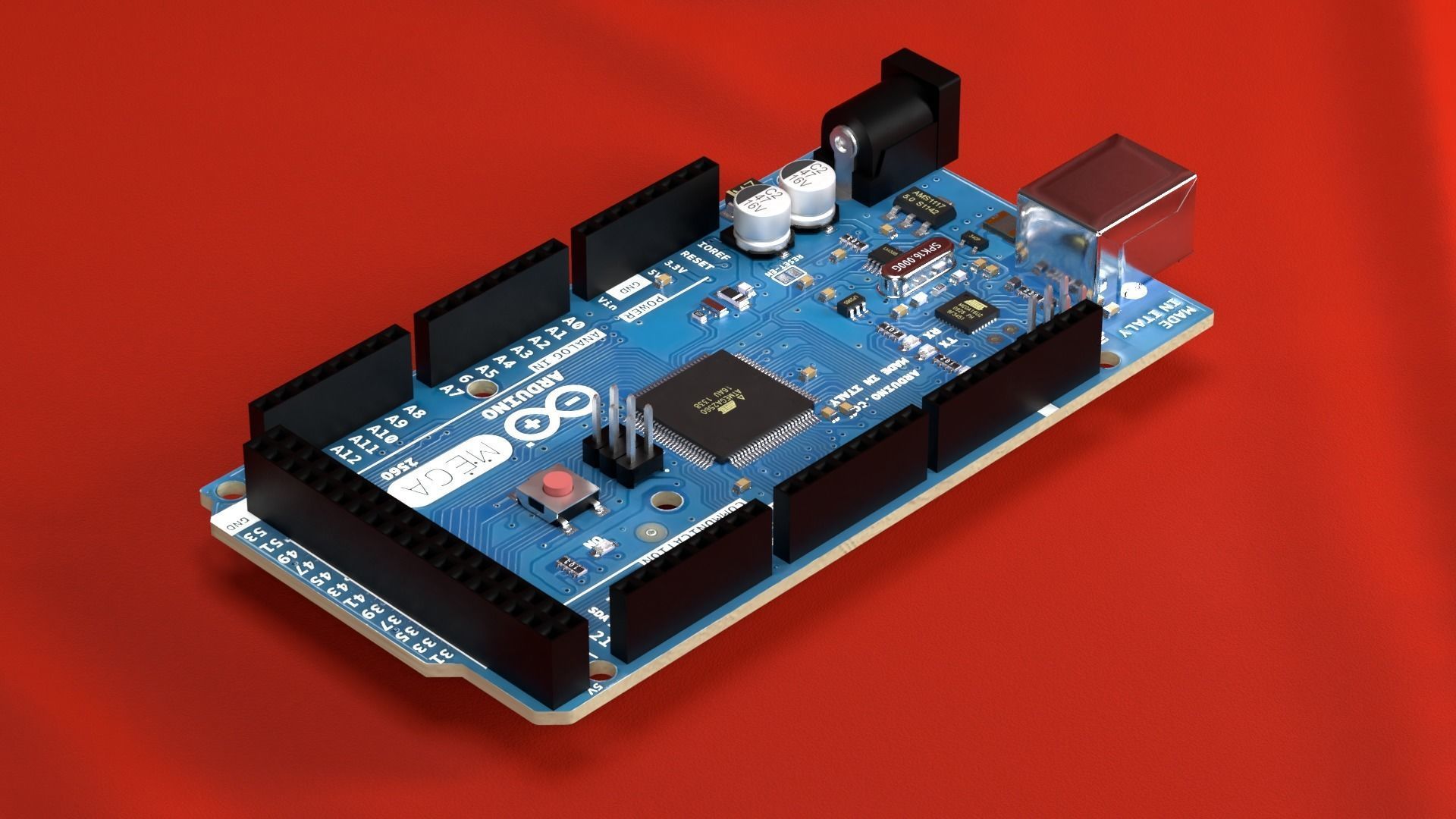 Arduino Mega 2560 3D model_6