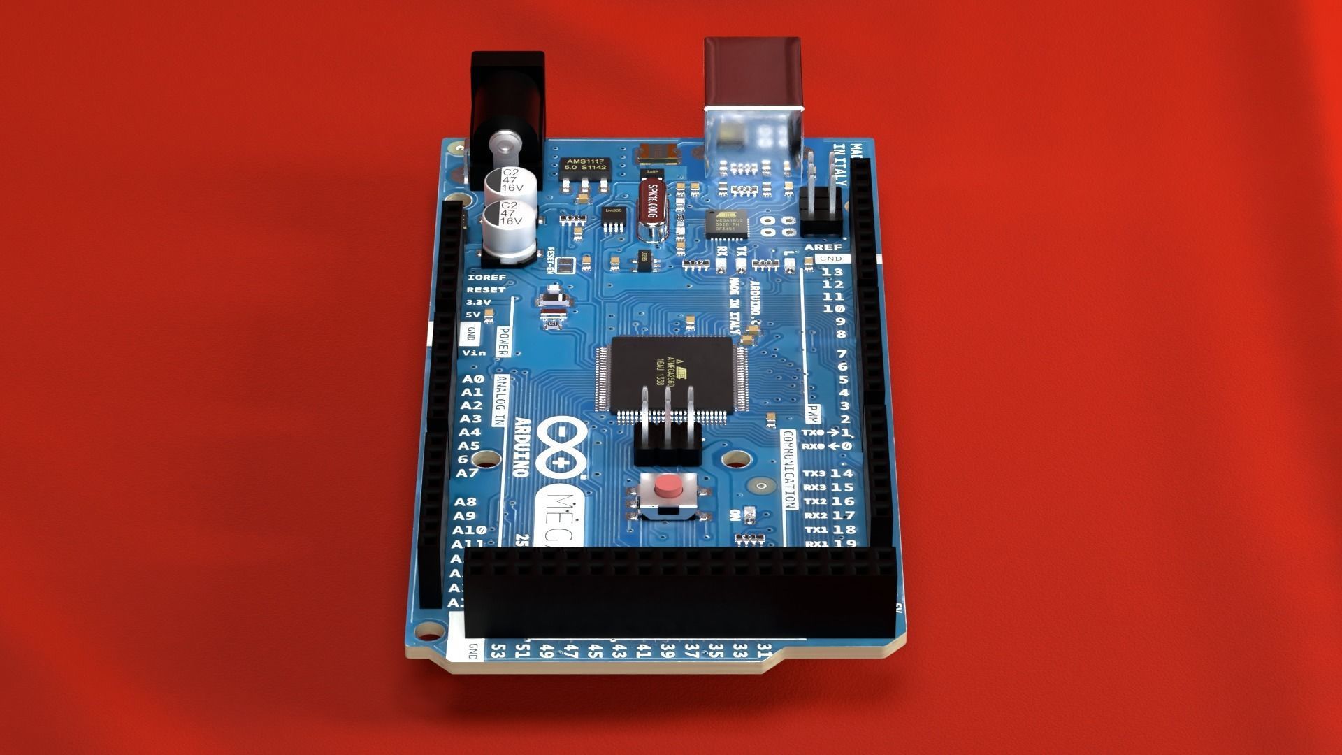 Arduino Mega 2560 3D model_7