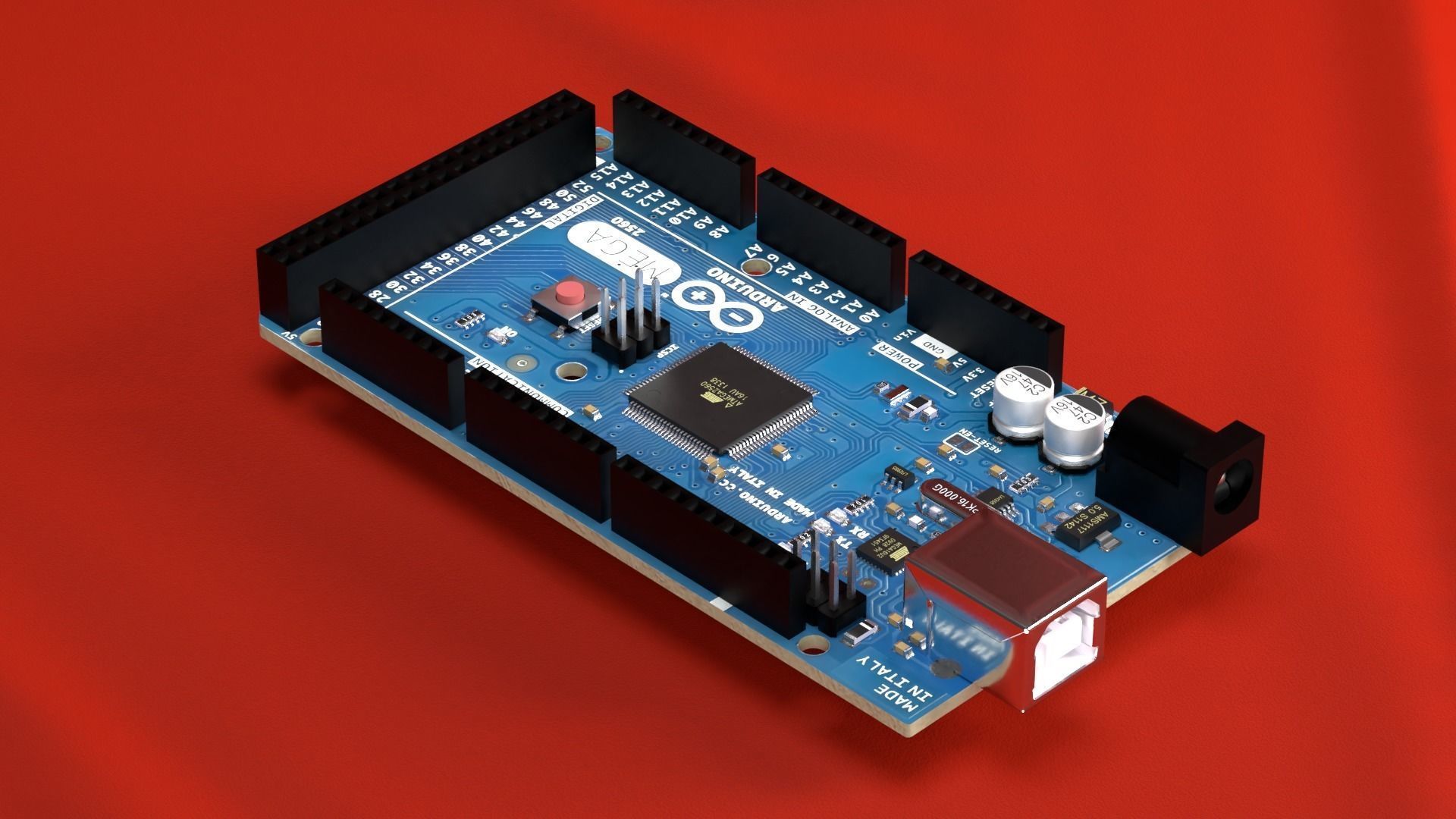Arduino Mega 2560 3D model_4