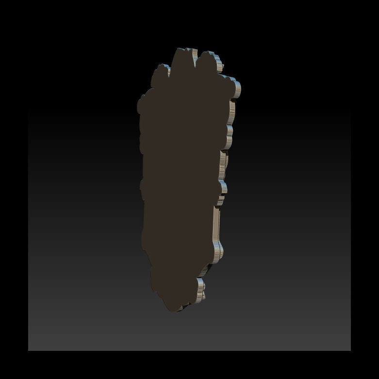 Classical Nameplate frame 3D print model_16